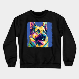 German Shepherd Dog Pop Art - Dog Lover Gifts Crewneck Sweatshirt